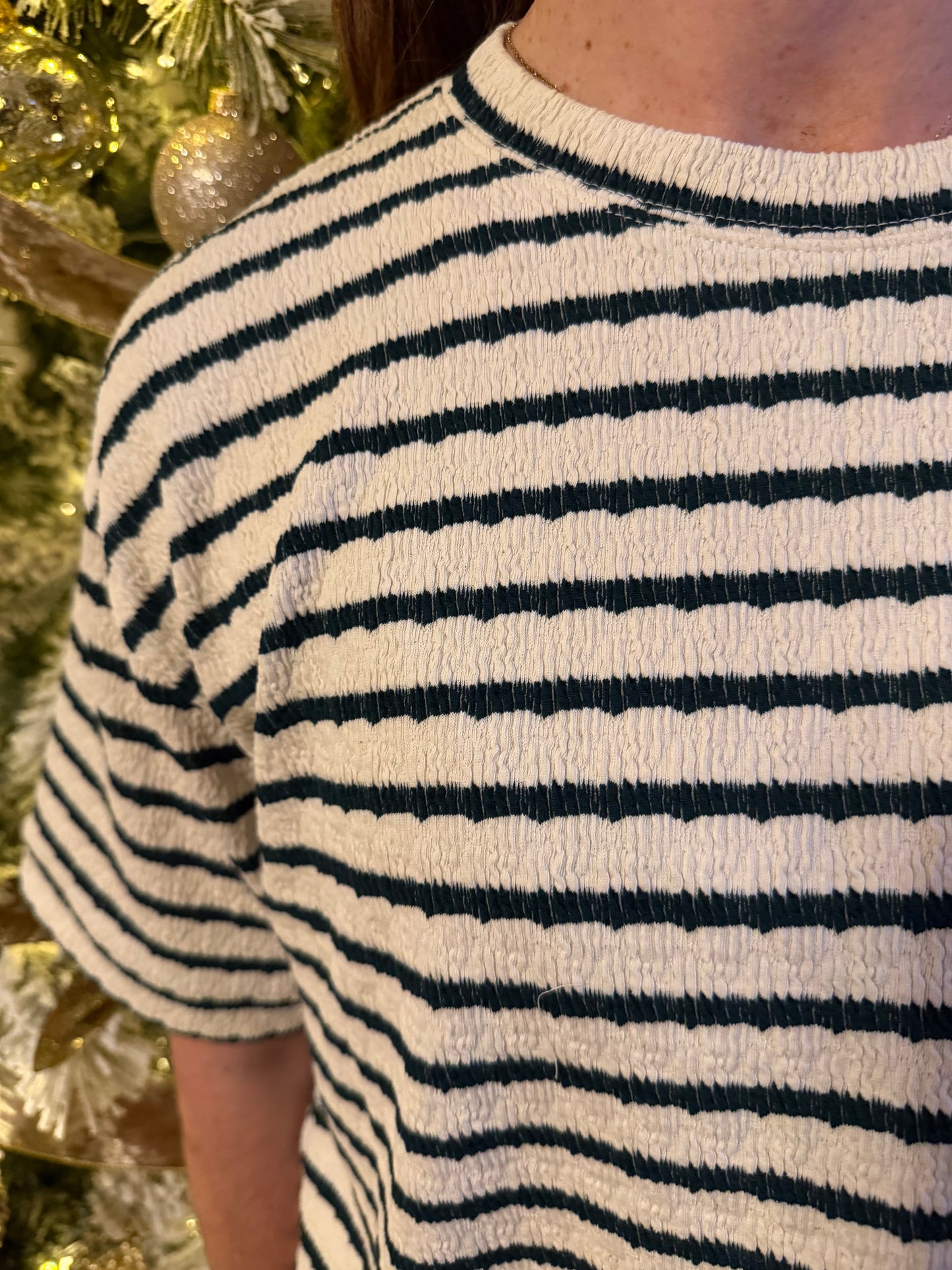 Marnie Striped Short Sleeve Short Set