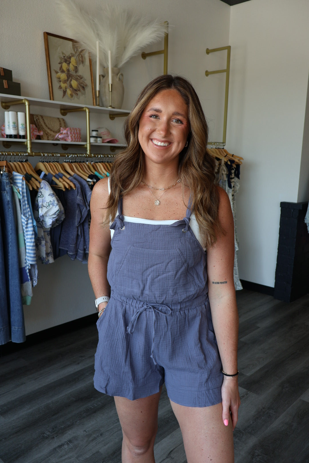 Tawny Double Gauze Romper