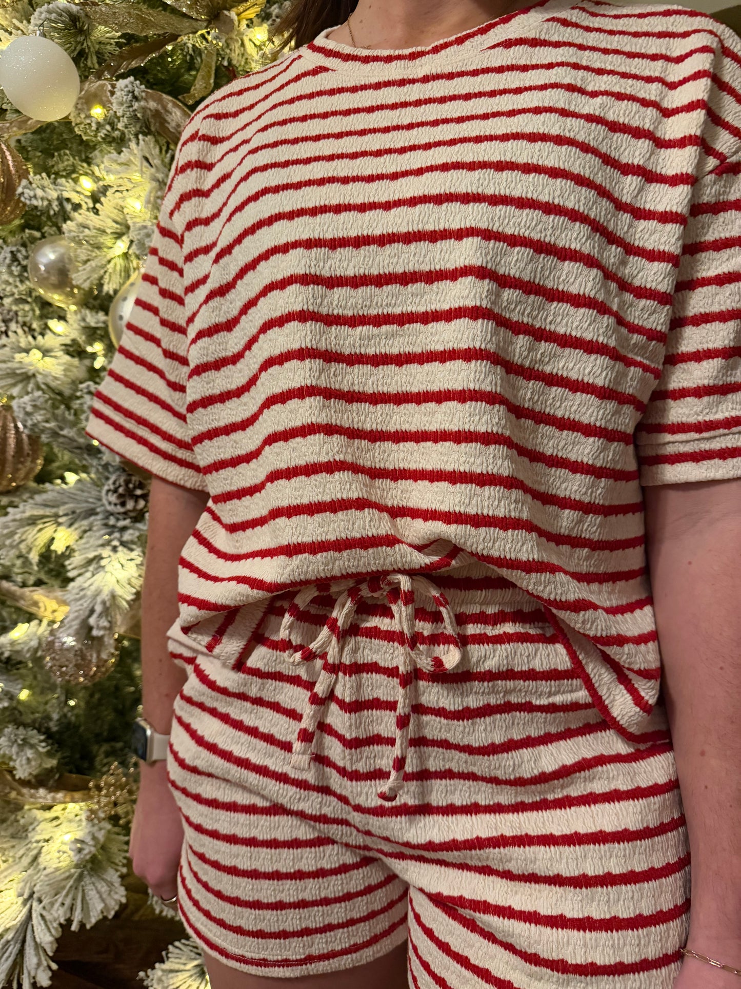 Marnie Striped Short Sleeve Short Set