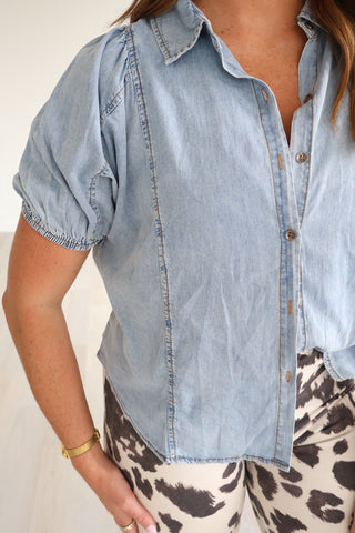 Danielle Denim Button Down