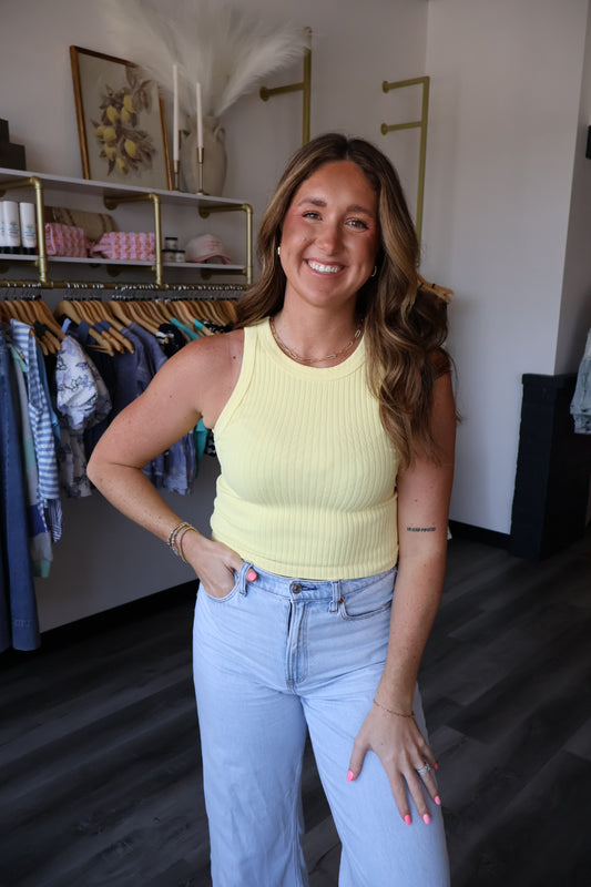Ruby Wide Ribbed Tank Top