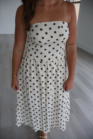 Willa Strapless Midi Dress