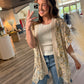 Kimmy Mosaic Print Kimono