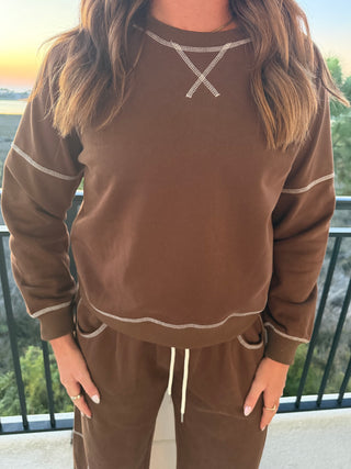 Miranda Stitched Pullover