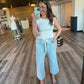Sky Wide Leg Cropped Pants
