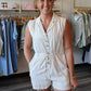 Delilah Pin Stripe Romper