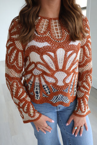 Jody Floral Crochet Top