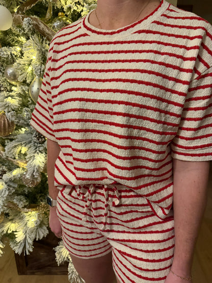 Marnie Striped Short Sleeve Short Set