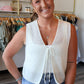 Lisa Front Tie Knitted Vest
