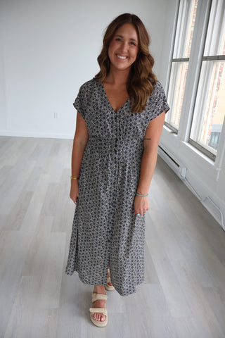 Sanna Iris Floral Midi Dress