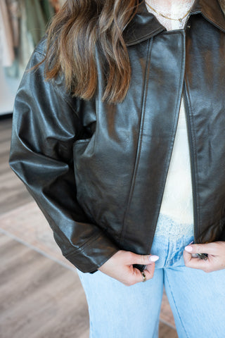 Darby Faux Leather Jacket