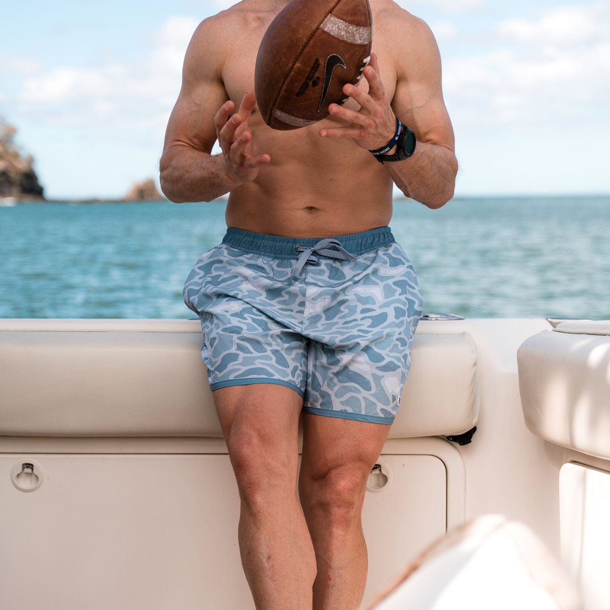 Burlebo Seaside Camo Swim Trunks