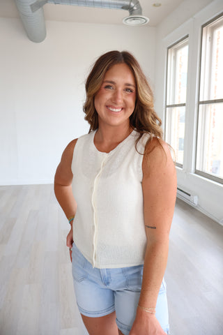 Syd Linen Knit Vest