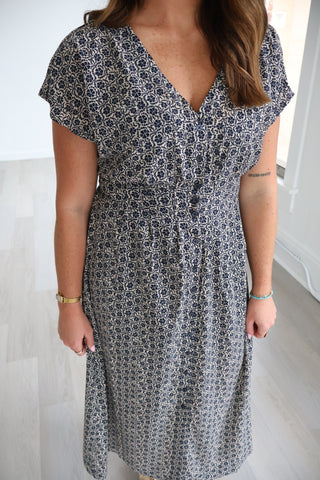 Sanna Iris Floral Midi Dress