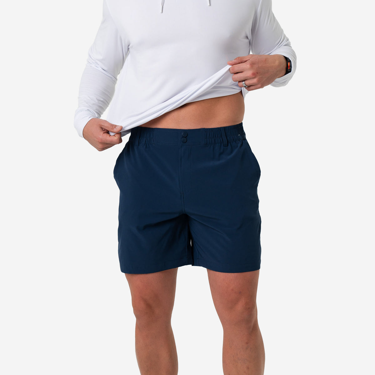 Burlebo Everyday Short - Deep Water Navy (7in Inseam)
