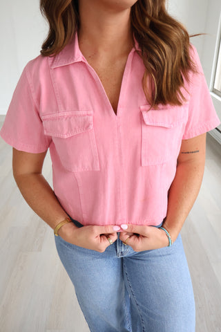 Gemma Collared Denim Shirt
