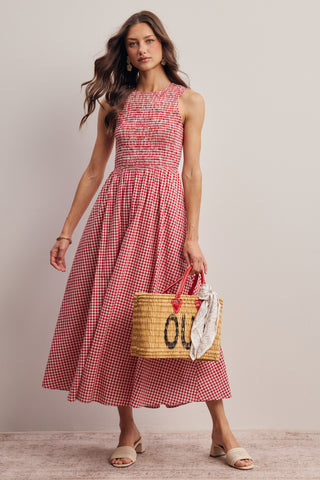 Gingham Maxi Dress