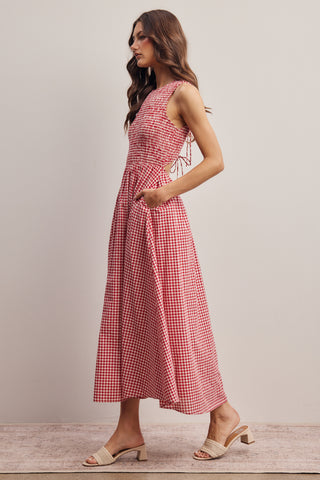 Gingham Maxi Dress
