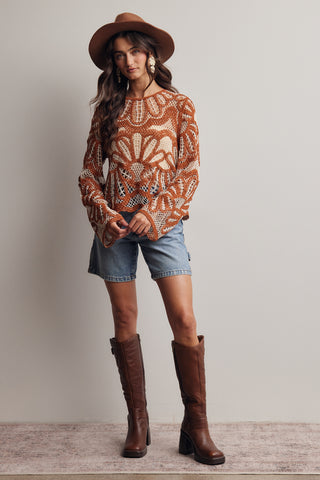 Jody Floral Crochet Top