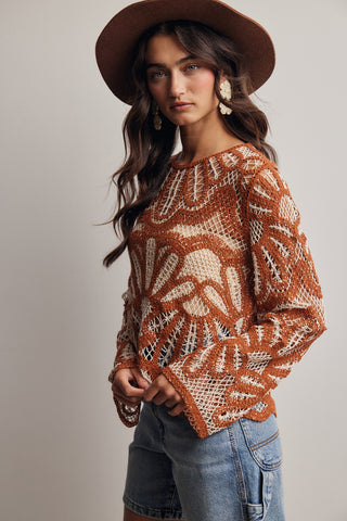 Jody Floral Crochet Top