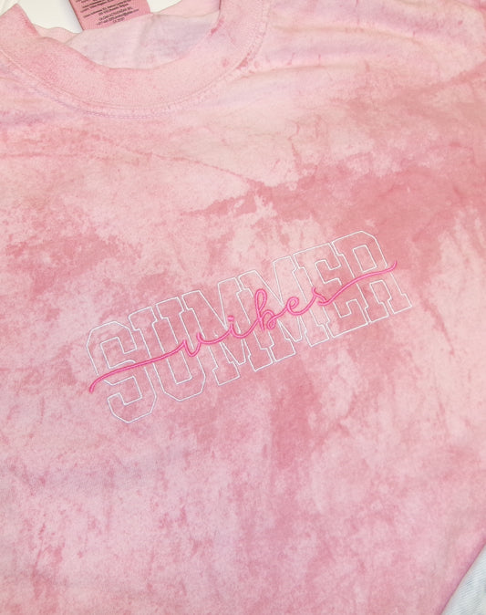 Summer Vibes Embroidered Tee