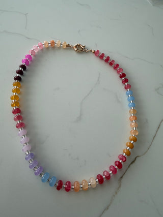 Jessica Multi Color Toggle Necklace