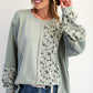 Julia Floral Stitch Pullover