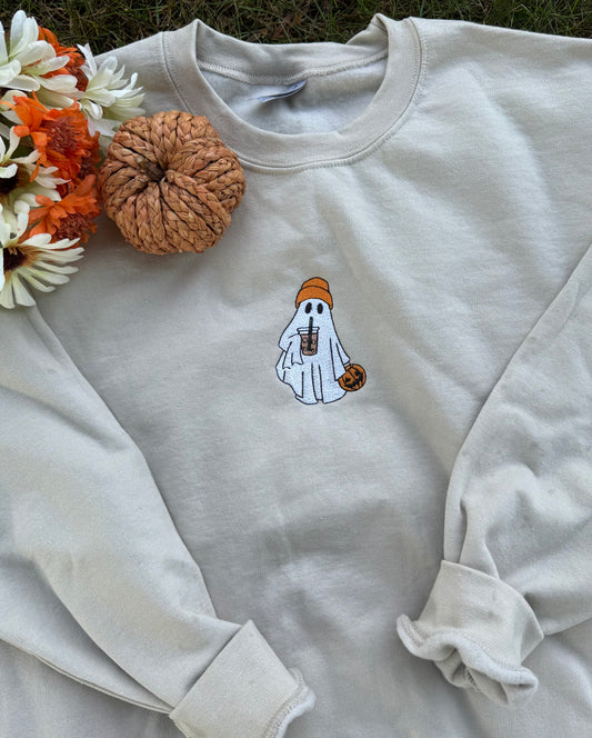 Embroidered Ghost Crewneck