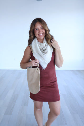 Rosalie Suede Hobo Bag