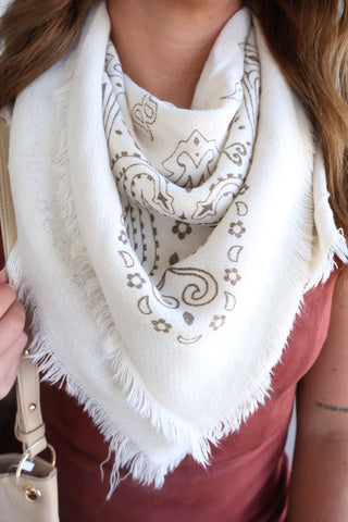 Paisley Wool Scarf