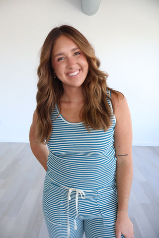 Shannon Striped Ribbed Set