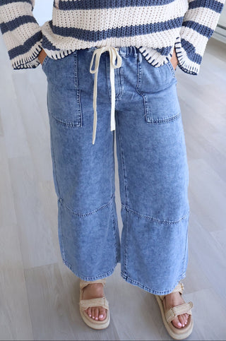Dallas Wide Leg Denim Pants