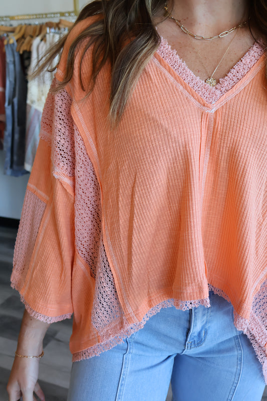 Allen Rib Contrast Top