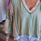 Allen Rib Contrast Top