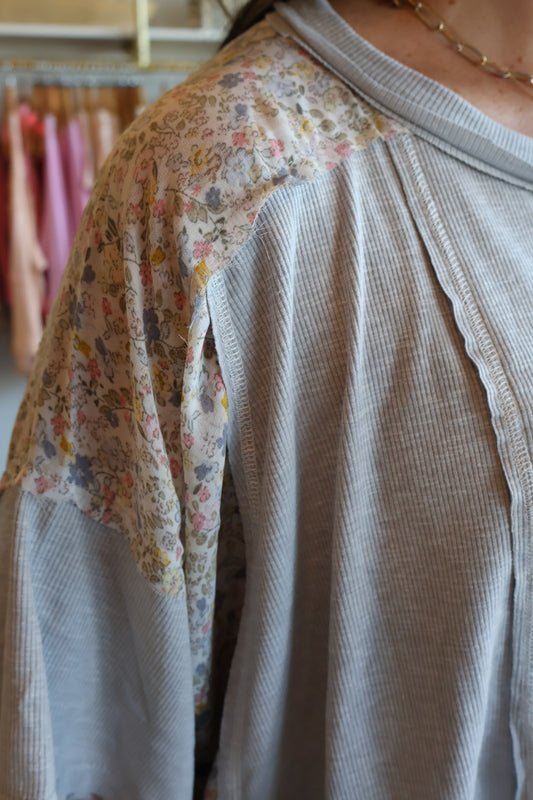 Cora Floral Round Neck Short Sleeve