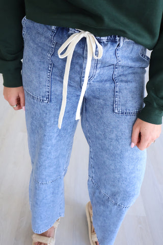 Dallas Wide Leg Denim Pants