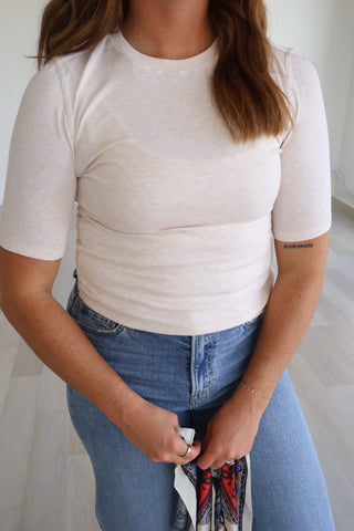 Ruthie Ribbed Crew Tee