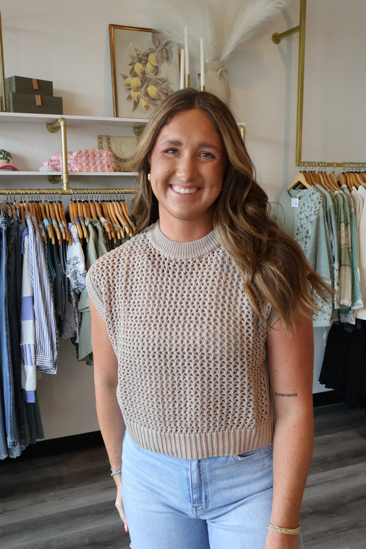 London Crochet Knitted Top