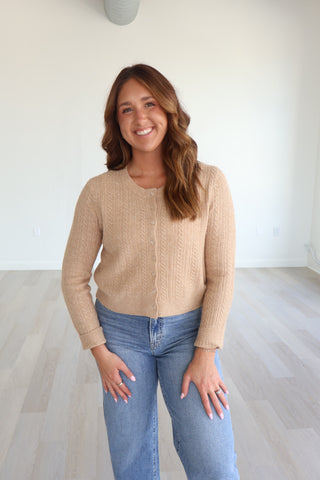 Medina Pointelle Cardigan