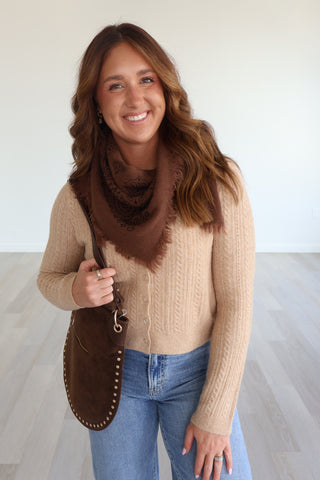 Rosalie Suede Hobo Bag