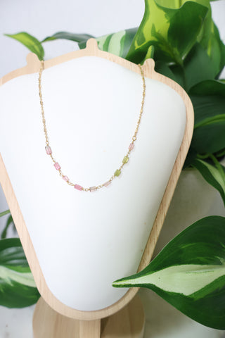 Tourmaline Bar Necklace
