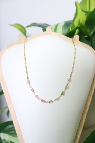 Tourmaline Bar Necklace