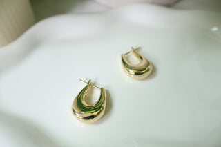 Quinn Droplet Hoop Earring