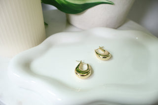 Quinn Droplet Hoop Earring