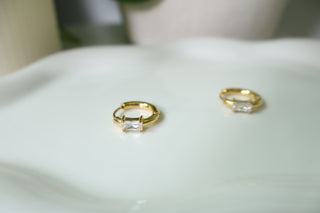 Eden CZ Huggie Earrings