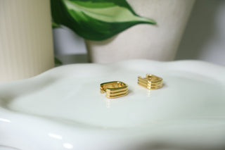 Noa Stripe Hoop Earring