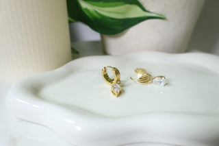 Saffron Teardrop Earrings