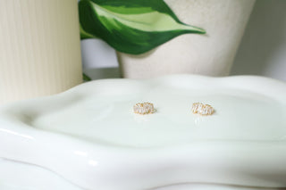 CZ Baguette Huggie Hoop Earrings
