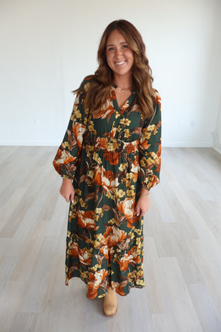 Karla Floral Midi Dress