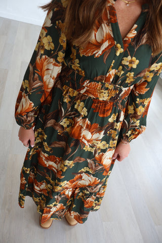 Karla Floral Midi Dress